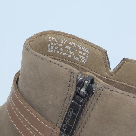 Dansko Brook Booties Ankle Boots Womens Size 37 Distressed Brown Leather Fall - Picture 10 of 12